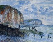 克劳德 莫奈 : The Cliffs of Les Petites-Dalles